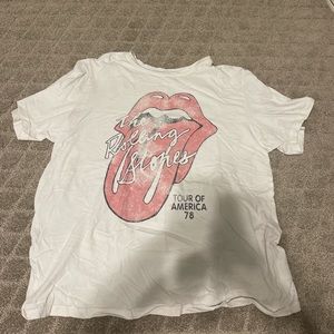 Abercrombie Rolling Stones Red Tongue Tee. Size L